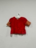 Picture of Green and red semi pattu langa 4-5y