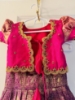 Picture of Pure Kanchi pattu langa with maggam blouse 0-1y