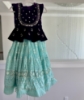 Picture of Madhu sri velvet chikankari lehenga 3-4 yrs