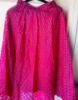 Picture of Raw silk check style skirt with mirror work blouse 8-10y