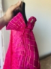 Picture of Raw silk check style skirt with mirror work blouse 8-10y