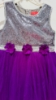 Picture of Pearl flower party dress and Purple sequins party dress combo 6-8y