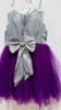 Picture of Pearl flower party dress and Purple sequins party dress combo 6-8y