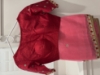 Picture of Peachish pink Organza work saree