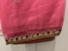 Picture of Peachish pink Organza work saree