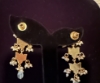 Picture of Trending lotus jadau kundan invisible chain with matching layer earrings