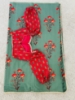 Picture of Beautiful floral saree with boutique stitched balloon sleeves