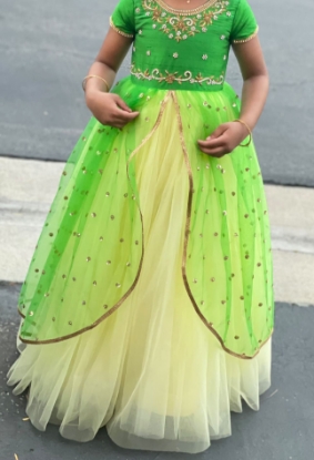 Picture of Yahvi Princess Designer Frock 5-7y