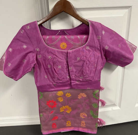 Picture of Fancy Benaras saree with meenakari design