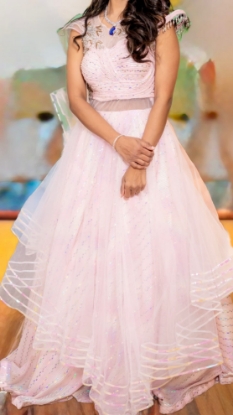 Picture of Baby pink Party wear dress