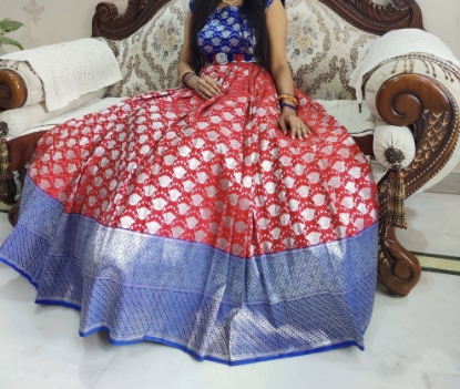 Picture of Designer Pure Banarasi Frock