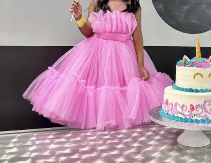Picture of Pink frilled gown 6-7y