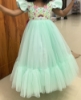 Picture of Sky blue designer frock 6-7y