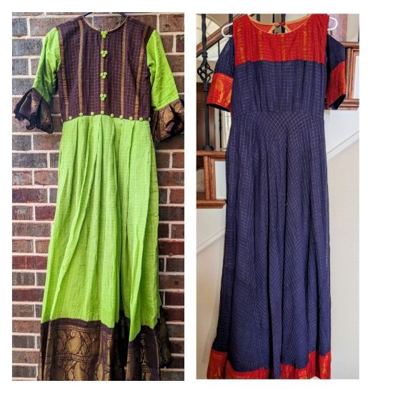 Picture of Cotton silk set of 2 traditional Long frock