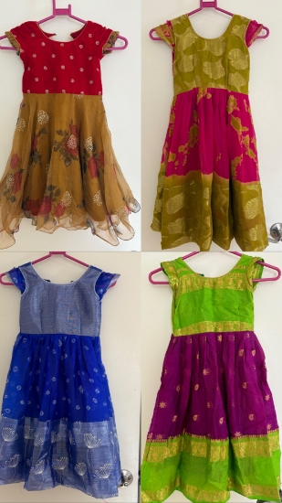 Picture of Four frocks combo for 3-5 years old 