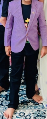 Picture of 5-6Y - Light purple sports blazer and tshirt set