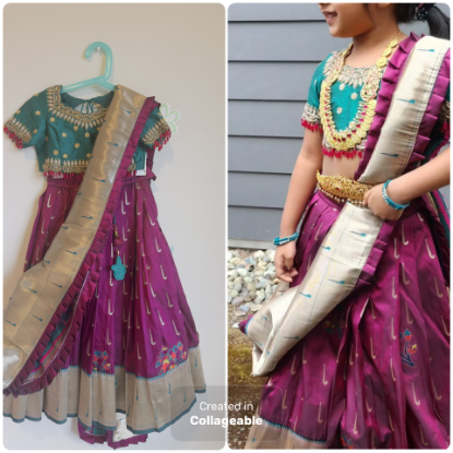Picture of Banarasi half saree 4-6y