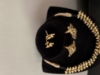 Picture of Gold replica black thread necklace 