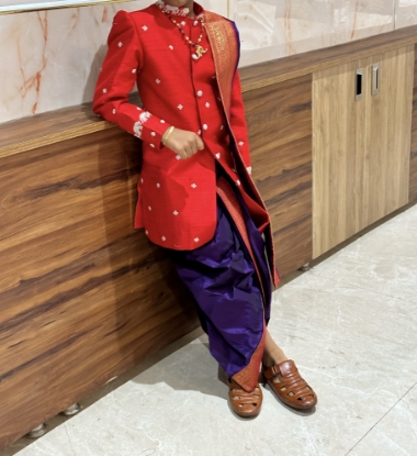 Picture of Raw silk Sherwani 8-10y