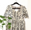 Picture of Kalamkari muslim Black and white frock