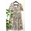 Picture of Kalamkari muslim Black and white frock