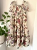 Picture of White silk floral frock 