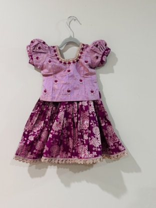 Picture of Benaras Pattu langa blouse(6M-1Y)