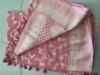 Picture of Pasted pink pure kaddi banaras shiffon saree with princesses cut blouse