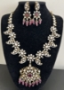 Picture of Victorian Moissanite mango necklace set