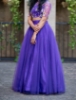 Picture of Purple lehenga with floral croptop 