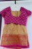 Picture of banaras and kalamkari saree combo