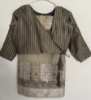 Picture of Grey color georgette saree with overcoat designer blouse