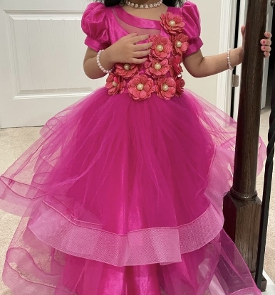 Picture of Pink Gown with Headband- (3-5years)