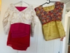 Picture of  trendy saree with multi use blouse
