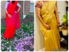 Picture of  trendy saree with multi use blouse