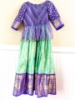 Picture of Blue kanjeevaram lehanga with heavy zardosi work 4-5y 