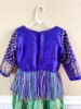 Picture of Blue kanjeevaram lehanga with heavy zardosi work 4-5y 
