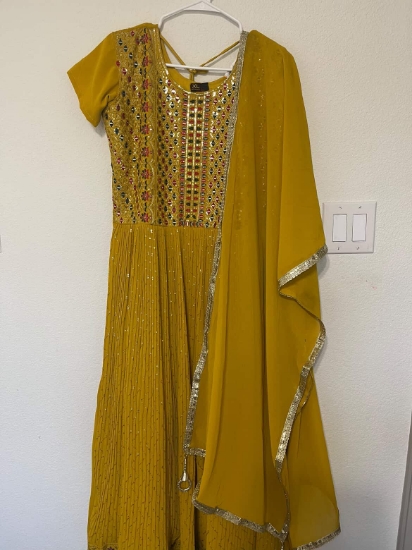 Picture of Never worn yellow party wear dress