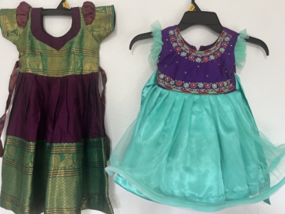 Picture of Pretty stylish kids combo dresses 1-2y