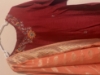 Picture of Pure Uppada Pattu 3 Pc straight suit set with banarasi dupatta 