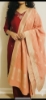 Picture of Pure Uppada Pattu 3 Pc straight suit set with banarasi dupatta 