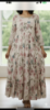 Picture of New Pure Georgette floral print long frock with maggam work 