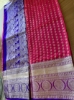 Picture of Beautiful pink pattu saree with purple heavy work blouse 