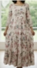 Picture of New Pure Georgette floral print long frock with maggam work 