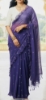 Picture of Pure Sequin Georgette saree with white sequin chikankari blouse