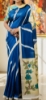 Picture of Pen Kalamkari Pure Raw silk saree with sita ramam movie style collar blouse