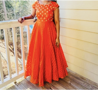 Picture of Orange long frock