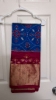 Picture of New Blue Ikkat saree with heavy work blouse