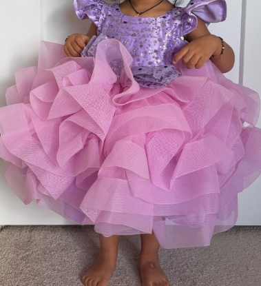 Picture of Designer lavender frock 1-2year