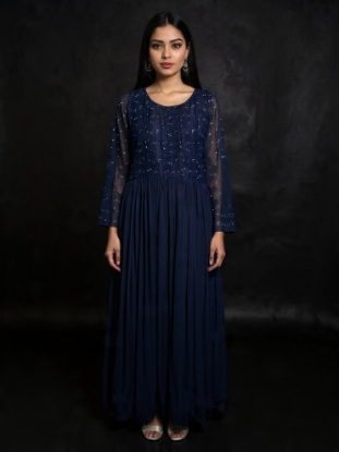 Picture of Chikenkari long frock